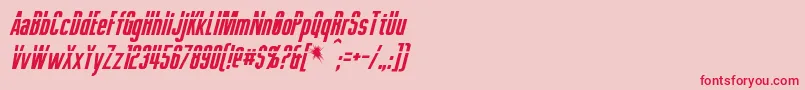 Шрифт PhelpsItalic – красные шрифты на розовом фоне