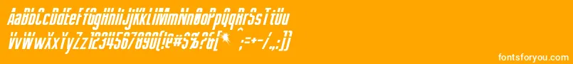 fuente PhelpsItalic – Fuentes Blancas Sobre Fondo Naranja