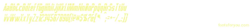 PhelpsItalic Font – Yellow Fonts on White Background