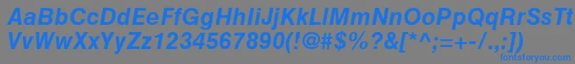 More about HelveticaGreekBoldInclined Font HelveticaGreekBoldInclined Font – Blue Fonts on Gray Background