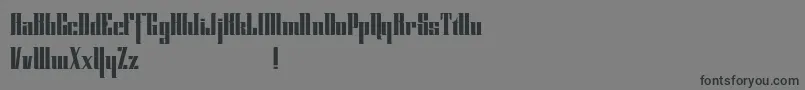 フォントCybergothicdemo – 黒い文字の灰色の背景