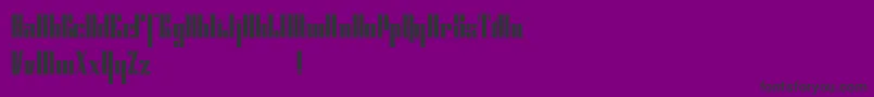 フォントCybergothicdemo – 紫の背景に黒い文字