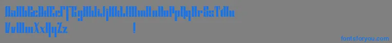 フォントCybergothicdemo – 灰色の背景に青い文字