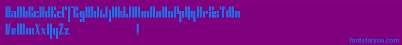 Cybergothicdemo Font – Blue Fonts on Purple Background
