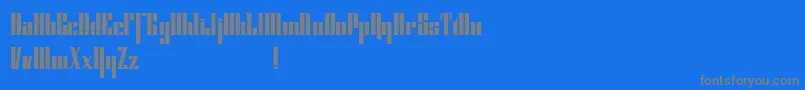 フォントCybergothicdemo – 青い背景に灰色の文字