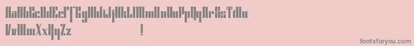 Cybergothicdemo-Schriftart – Graue Schriften auf rosa Hintergrund