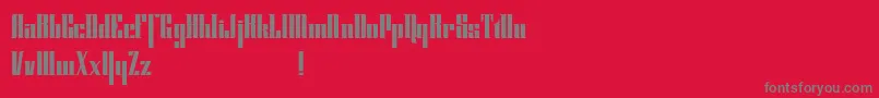 Police Cybergothicdemo – polices grises sur fond rouge