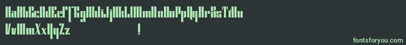 Cybergothicdemo Font – Green Fonts on Black Background