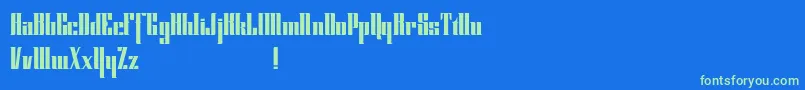 Cybergothicdemo Font – Green Fonts on Blue Background