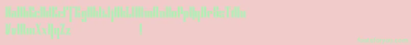 フォントCybergothicdemo – ピンクの背景に緑の文字