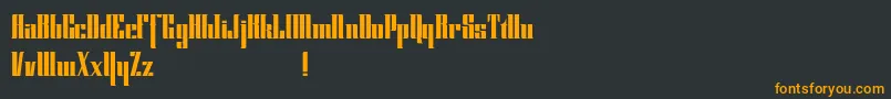 Cybergothicdemo Font – Orange Fonts on Black Background
