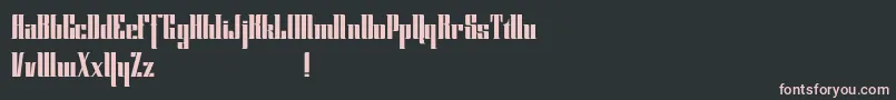 Шрифт Cybergothicdemo – розовые шрифты на чёрном фоне