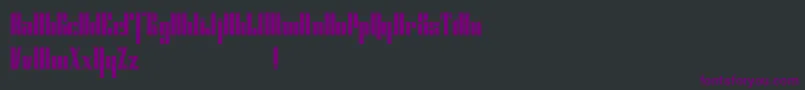 Fonte Cybergothicdemo – fontes roxas em um fundo preto
