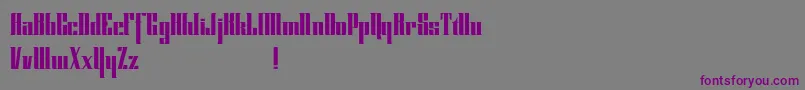 Шрифт Cybergothicdemo – фиолетовые шрифты на сером фоне