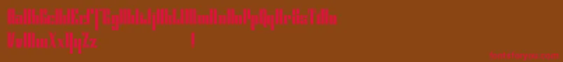 Cybergothicdemo Font – Red Fonts on Brown Background