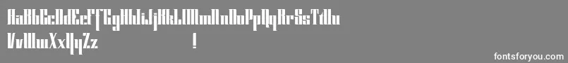 フォントCybergothicdemo – 灰色の背景に白い文字