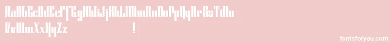 フォントCybergothicdemo – ピンクの背景に白い文字