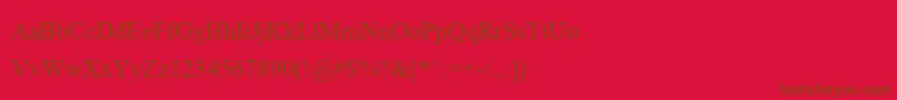 MicrosoftHimalaya Font – Brown Fonts on Red Background