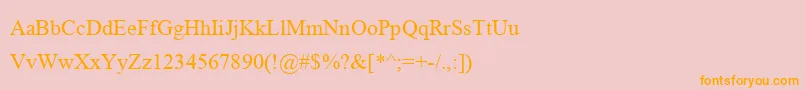 MicrosoftHimalaya Font – Orange Fonts on Pink Background