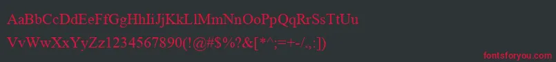 MicrosoftHimalaya Font – Red Fonts on Black Background
