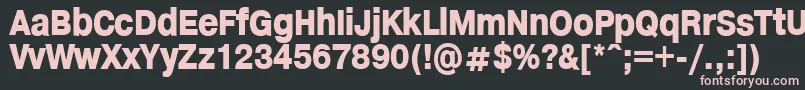 HelveticaHeadlines Font – Pink Fonts on Black Background