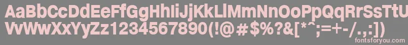 HelveticaHeadlines Font – Pink Fonts on Gray Background