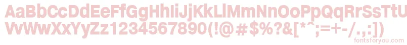 HelveticaHeadlines Font – Pink Fonts on White Background