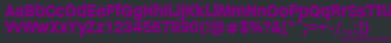 HelveticaHeadlines Font – Purple Fonts on Black Background