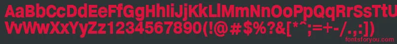 HelveticaHeadlines Font – Red Fonts on Black Background