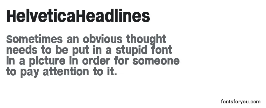 HelveticaHeadlines-fontti