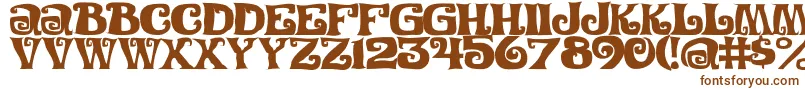 Festivalnightsc Font – Brown Fonts on White Background