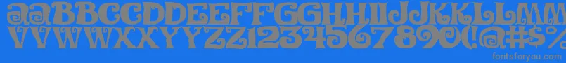 Festivalnightsc Font – Gray Fonts on Blue Background