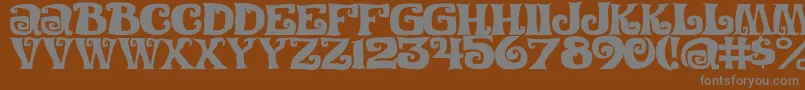 Festivalnightsc Font – Gray Fonts on Brown Background