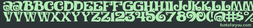 Festivalnightsc Font – Green Fonts on Black Background