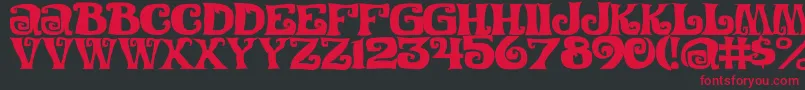 Festivalnightsc Font – Red Fonts on Black Background