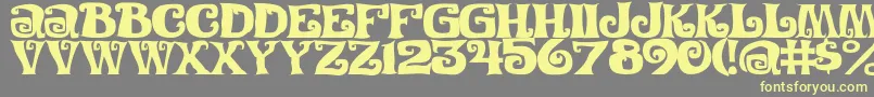 Festivalnightsc Font – Yellow Fonts on Gray Background