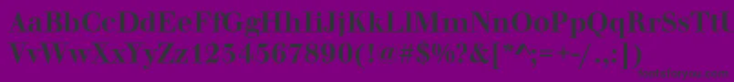 WalbaumOriginalMediumRegular Font – Black Fonts on Purple Background