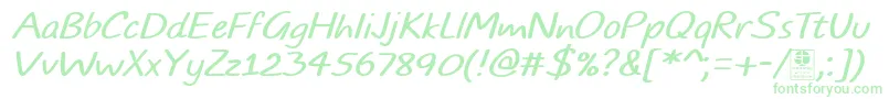 TypoComicsLightItalicDemo Font – Green Fonts