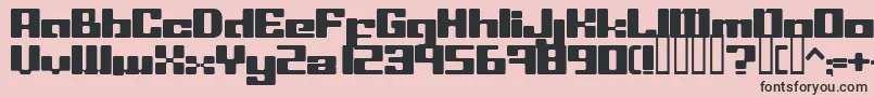 Шрифт LeftoversIi – чёрные шрифты на розовом фоне