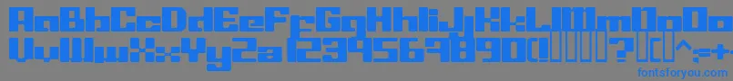 Шрифт LeftoversIi – синие шрифты на сером фоне