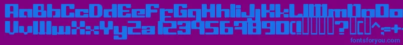 Шрифт LeftoversIi – синие шрифты на фиолетовом фоне
