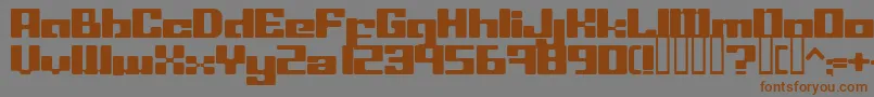 Шрифт LeftoversIi – коричневые шрифты на сером фоне