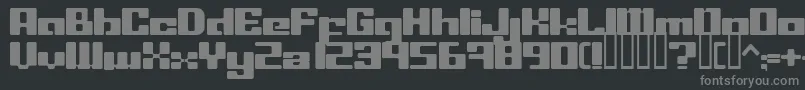Шрифт LeftoversIi – серые шрифты на чёрном фоне