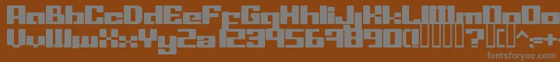 Шрифт LeftoversIi – серые шрифты на коричневом фоне