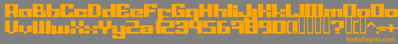 LeftoversIi Font – Orange Fonts on Gray Background