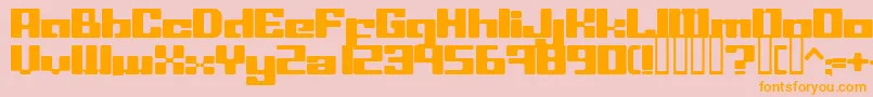 LeftoversIi Font – Orange Fonts on Pink Background