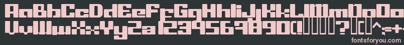 LeftoversIi Font – Pink Fonts on Black Background