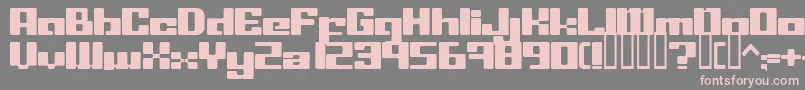 Шрифт LeftoversIi – розовые шрифты на сером фоне