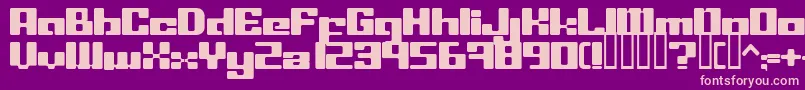 LeftoversIi Font – Pink Fonts on Purple Background