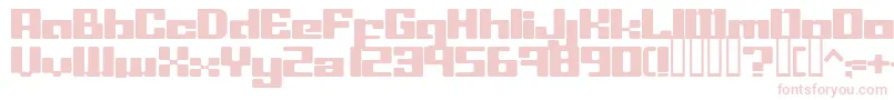 Шрифт LeftoversIi – розовые шрифты на белом фоне